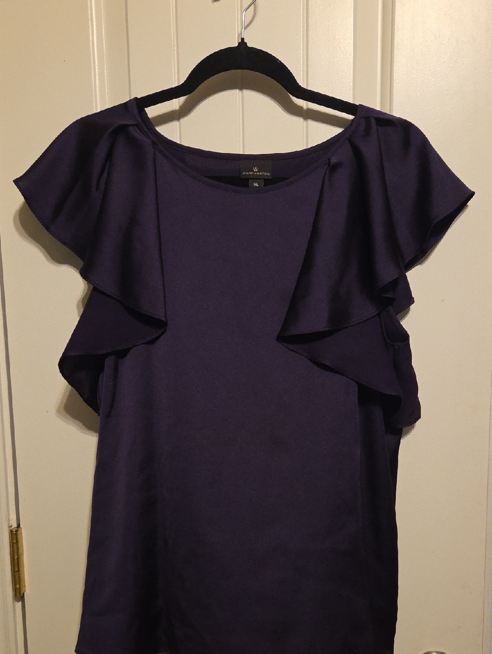 Worthington Flutter Sleeve Blouse